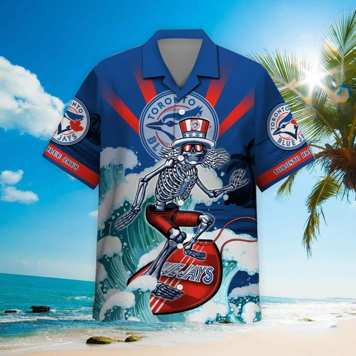 MLB Toronto Blue Jays Hawaiian Shirt Funny Grateful Dead Beach