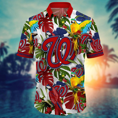 MLB Washington Nationals Hawaiian Shirt Tropical Forest Summer Lovers Gift