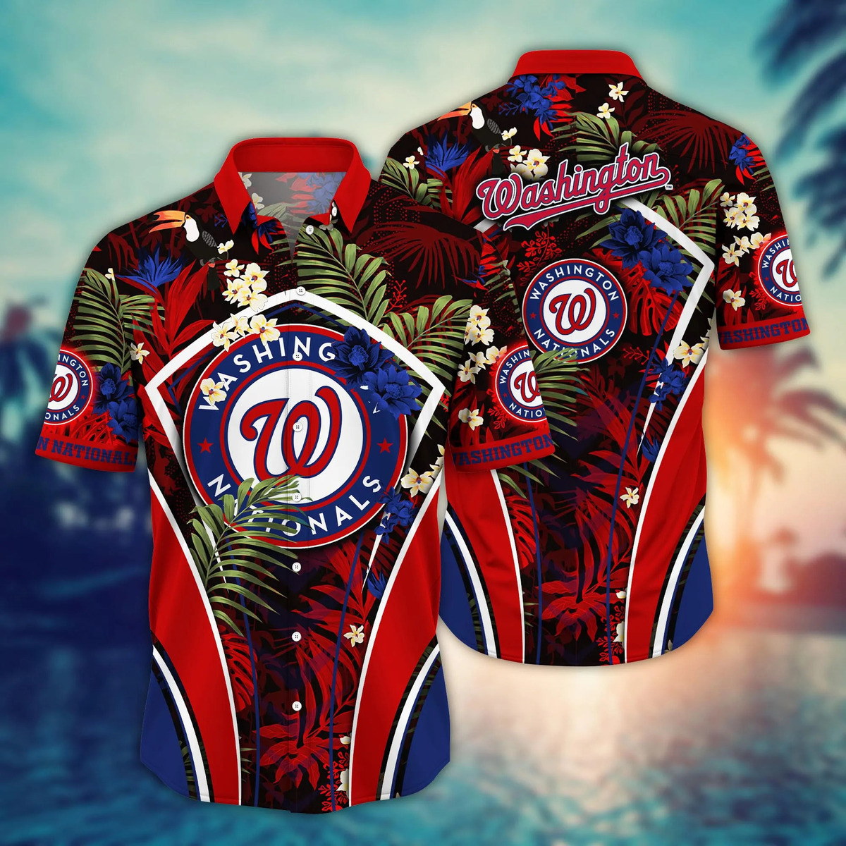 MLB Washington Nationals Hawaiian Shirt Aloha Summer Gift For Beach Trip