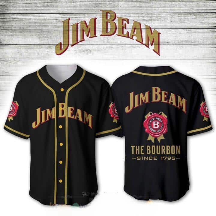 Jim Beam Baseball Jersey The Bourbon Since 1795 Gift For Whiskey Lovers