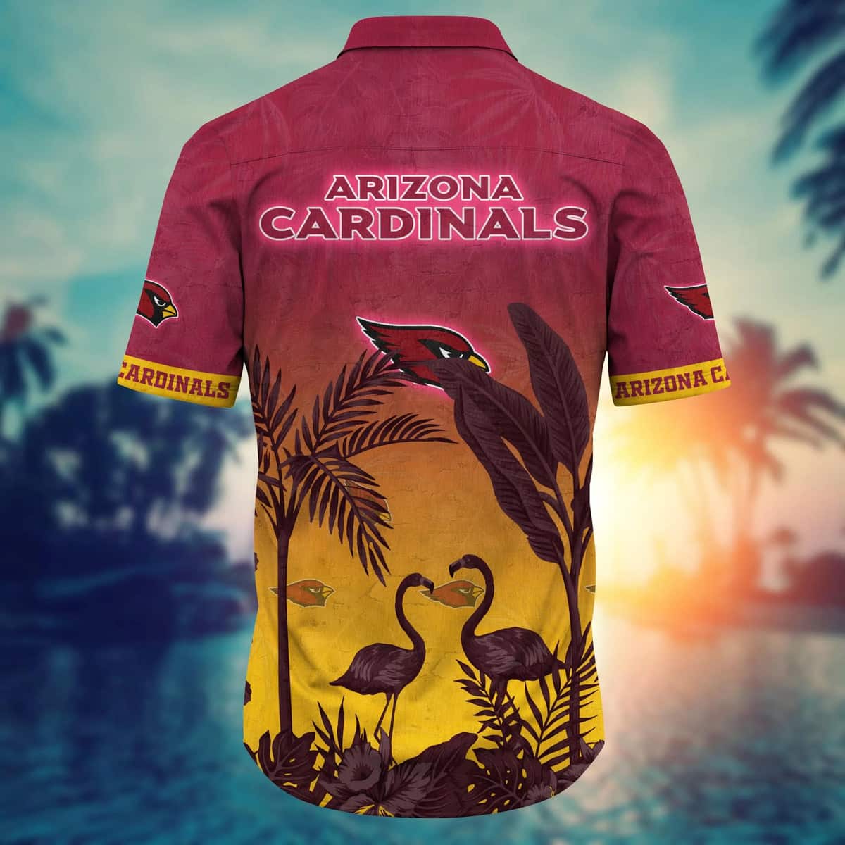 NFL Arizona Cardinals Hawaiian Shirt Aloha Flora And Fauna Cool Gift For Beach Lovers