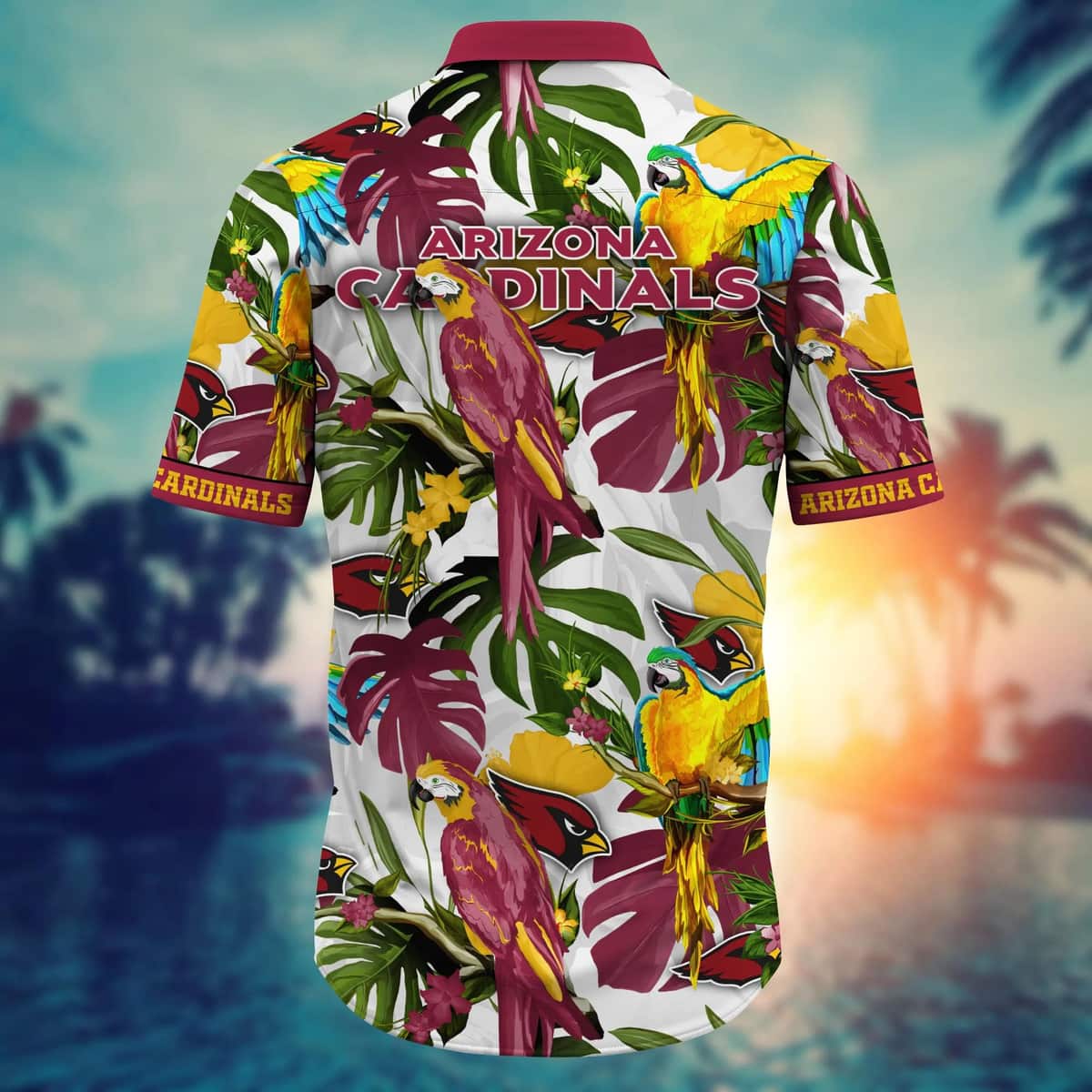NFL Arizona Cardinals Hawaiian Shirt Tropical Summer Aloha Gift For New Grandpa