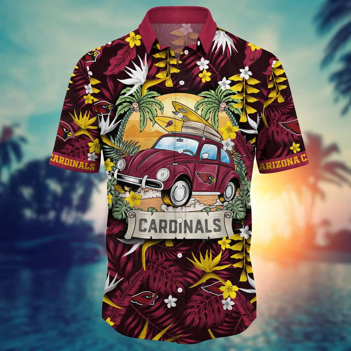 NFL Arizona Cardinals Hawaiian Shirt Aloha Diverse Nature Gift For