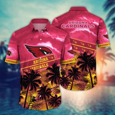 NFL Arizona Cardinals Hawaiian Shirt Vintage Sunset Aloha Gift For Grandfather