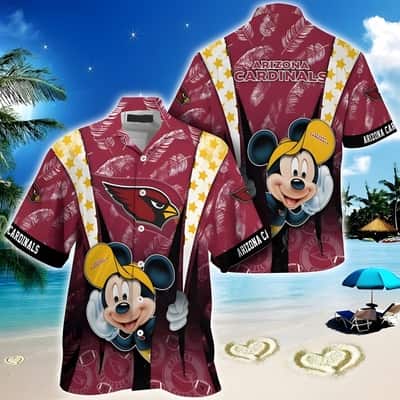 NFL Arizona Cardinals Hawaiian Shirt Mickey Mouse Gift For Disney Lovers
