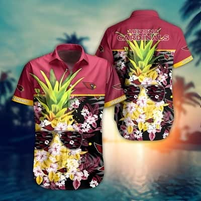NFL Arizona Cardinals Hawaiian Shirt Funny Pineapple Gift For Stepdad