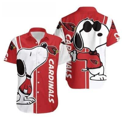 NFL Arizona Cardinals Hawaiian Shirt Funny Snoopy Dog Gift For Grandfather