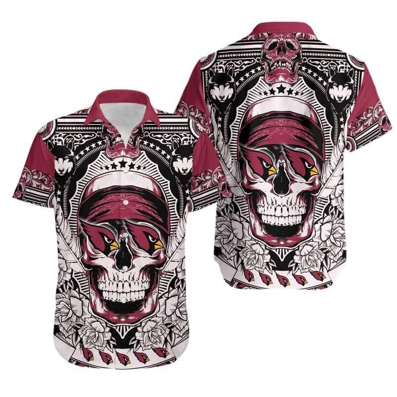 NFL Arizona Cardinals Hawaiian Shirt Special Skull Funny Gift For Dad