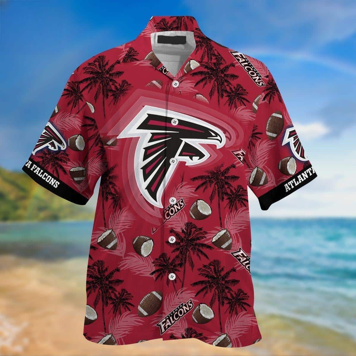 Vintage Aloha NFL AtNFL Atlanta Falcons Hawaiian Shirt Tropical Flower  Beach Gift For Him hawaiian shirt - Limotees