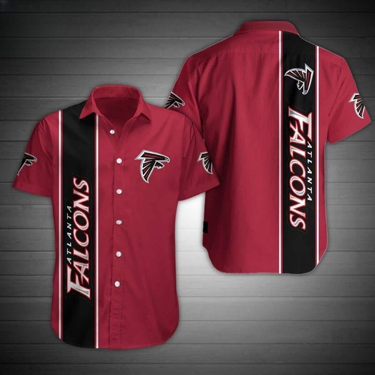 Red Aloha NFL Atlanta Falcons Hawaiian Shirt Gift For Football Lovers