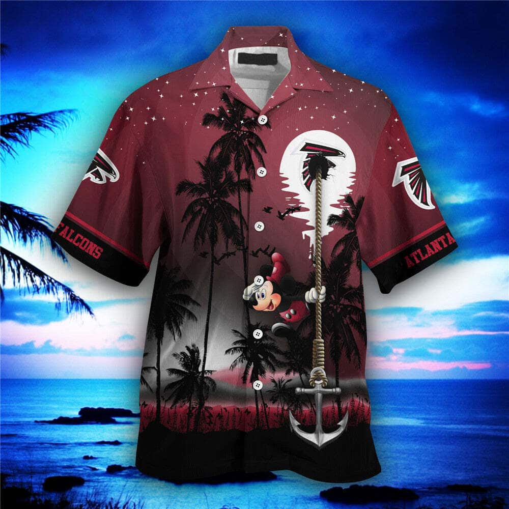 Vintage NFL Atlanta Falcons Hawaiian Shirt Aloha Scenery Summer Holiday Gift