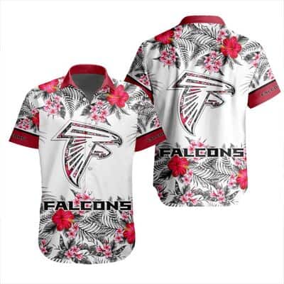 NFL Atlanta Falcons Hawaiian Shirt Lush Tropical Forest Beach Vacation Gift