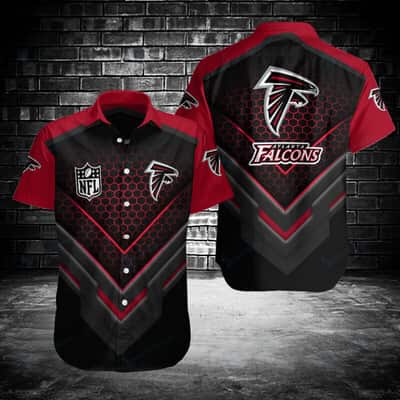 Black And Red NFL Atlanta Falcons Hawaiian Shirt Gift For Competition