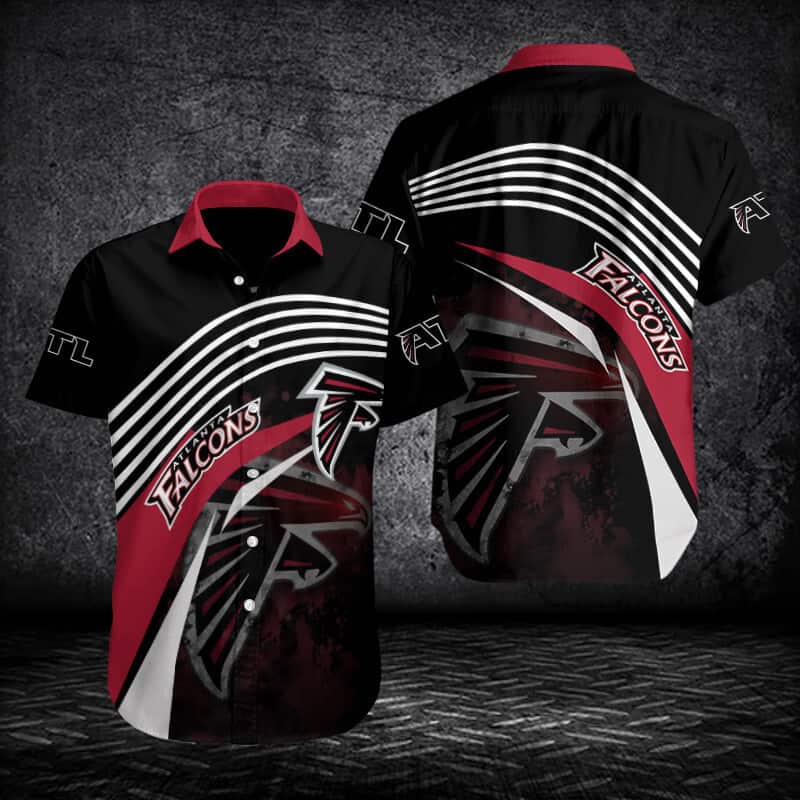Black NFL Atlanta Falcons Hawaiian Shirt Football Gift For Game Lovers