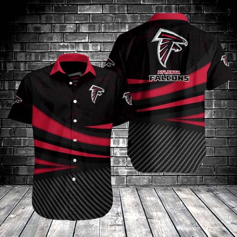 Black And Red NFL Atlanta Falcons Hawaiian Shirt Aloha Gift For Supporter