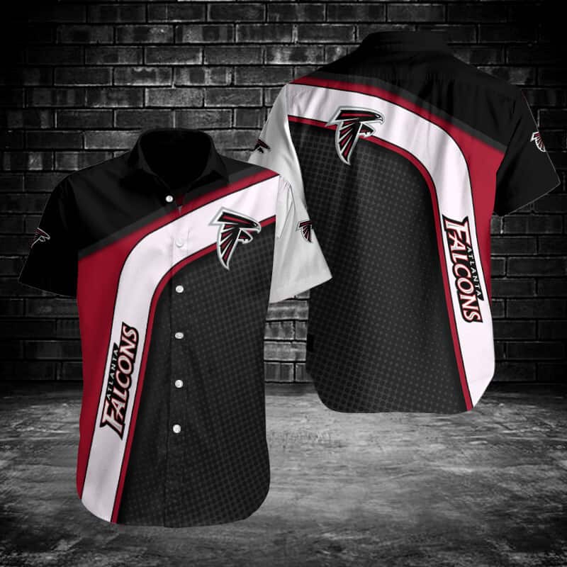 Black NFL Atlanta Falcons Hawaiian Shirt Gift For Football Players