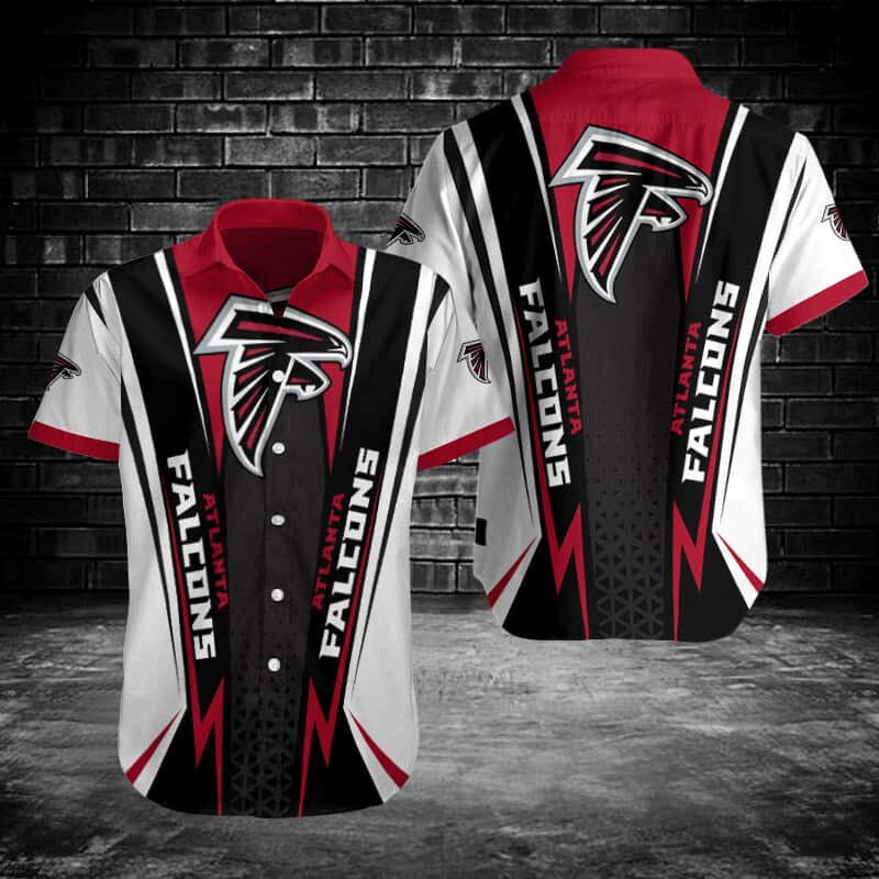 Red And Black NFL Atlanta Falcons Hawaiian Shirt Gift For Sport Lovers