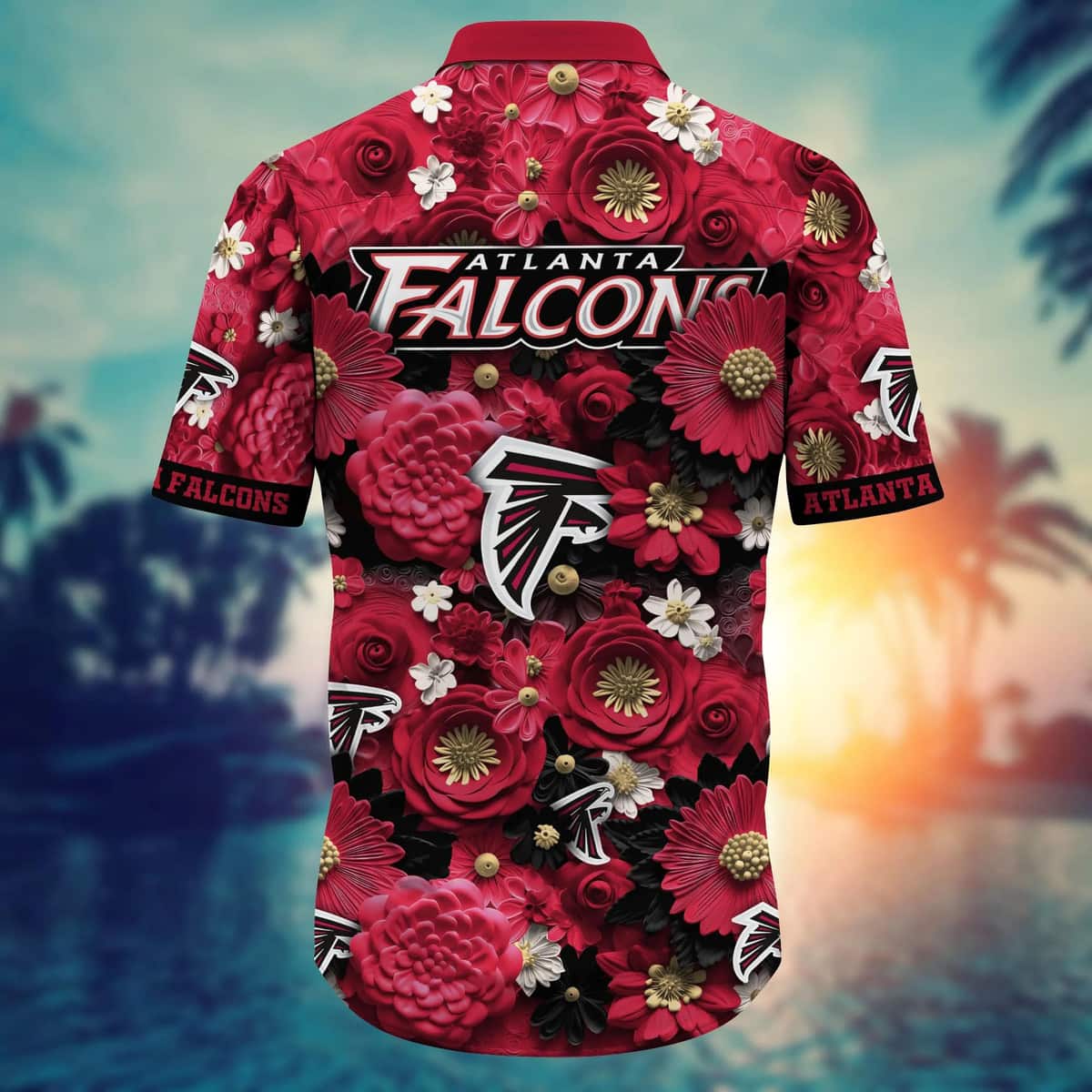 NFL Atlanta Falcons Hawaiian Shirt Diversified Flora Beach Lovers Gift