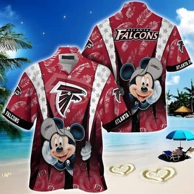 NFL Atlanta Falcons Hawaiian Shirt Cool Mickey Mouse Summer Holiday Gift