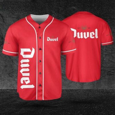 Basic Red Duvel Baseball Jersey Gift For Beer Lovers