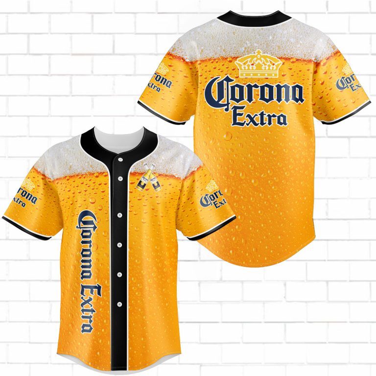Cool Corona Extra Baseball Jersey Foam Beer Gift For Drinking Friends