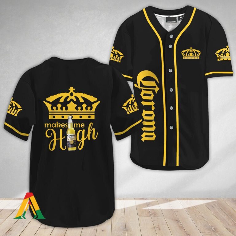 Corona Extra Baseball Jersey Make Me High Best Gift For Beer Drinkers