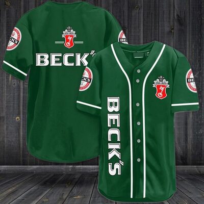 Basic Beck’s Baseball Jersey Gift For Sporty Husband