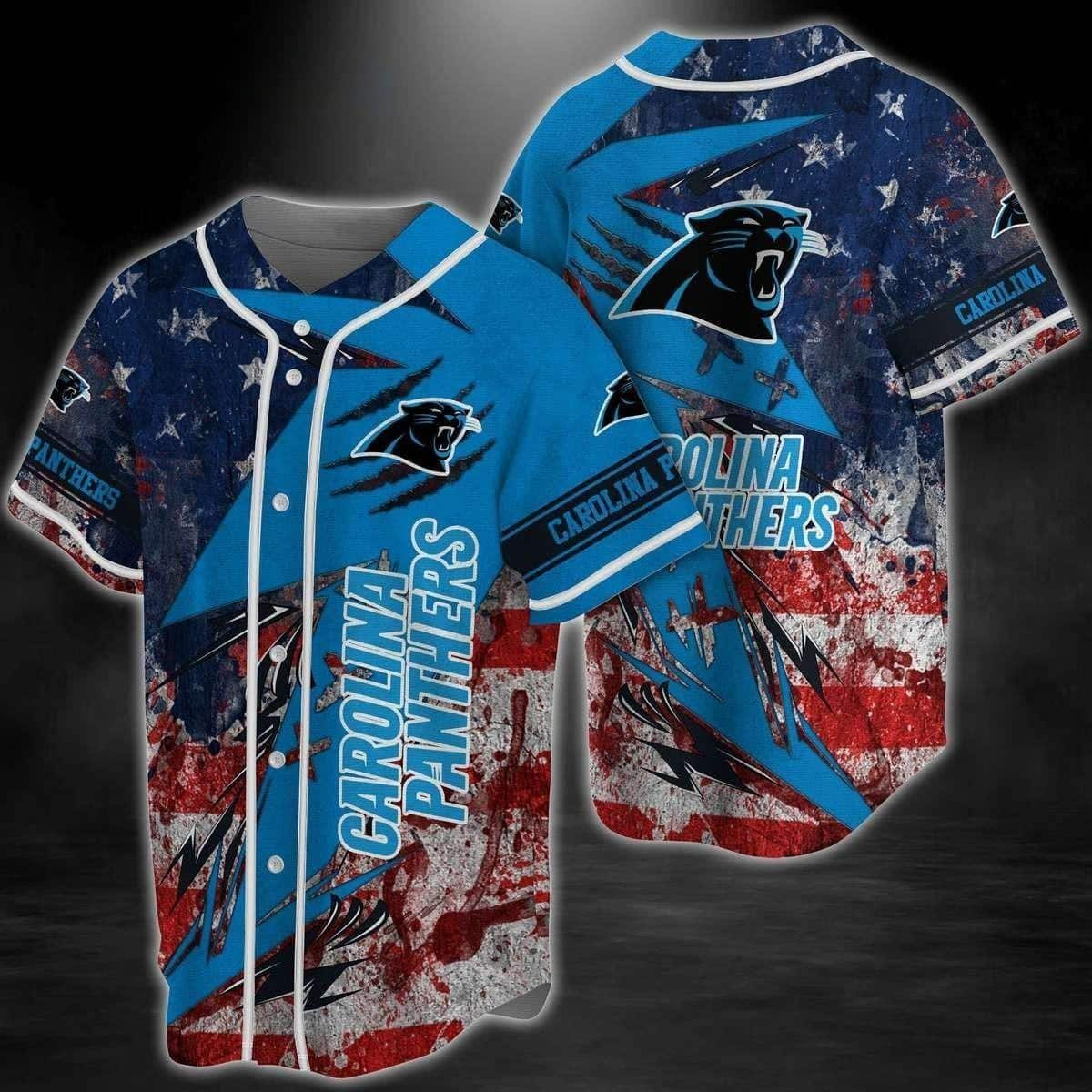 NFL Carolina Panthers Baseball Jersey Christmas Gift For Sporty Fans