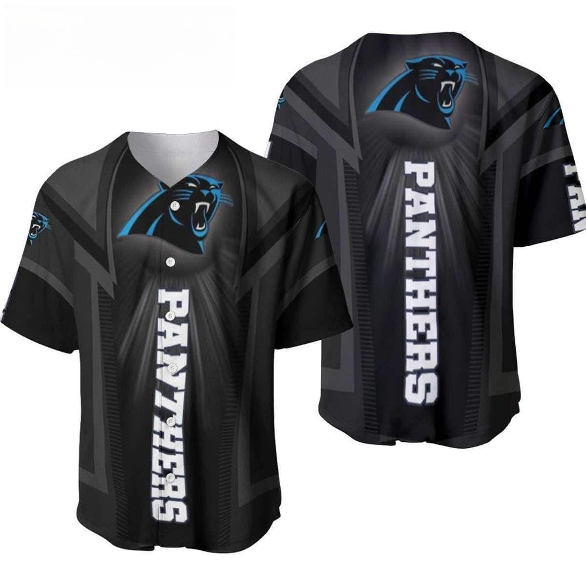 Trendy NFL Carolina Panthers Baseball Jersey Black Gift For Sports Lovers