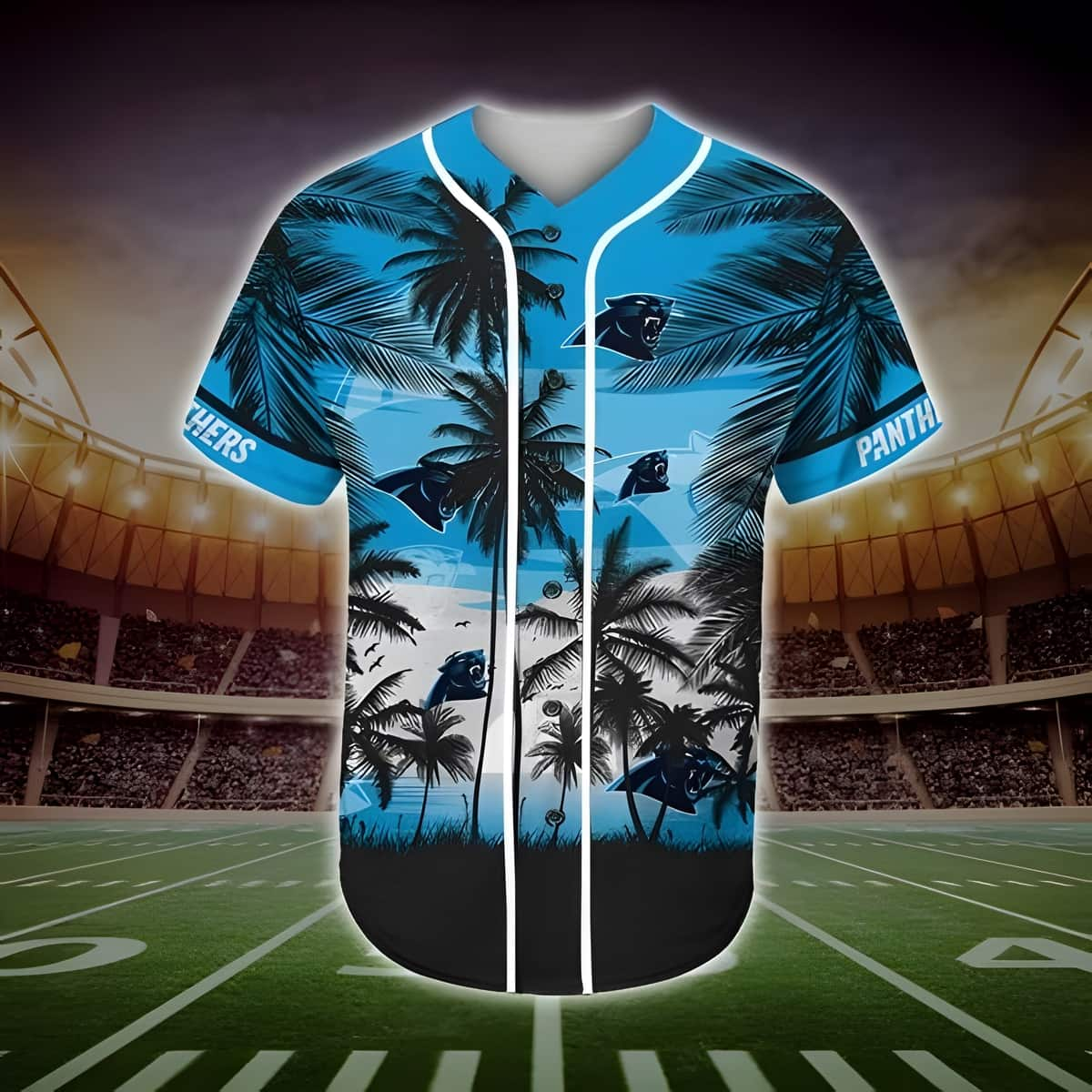 NFL Carolina Panthers Baseball Jersey Vintage Palm Tree Gift For Football  Fans