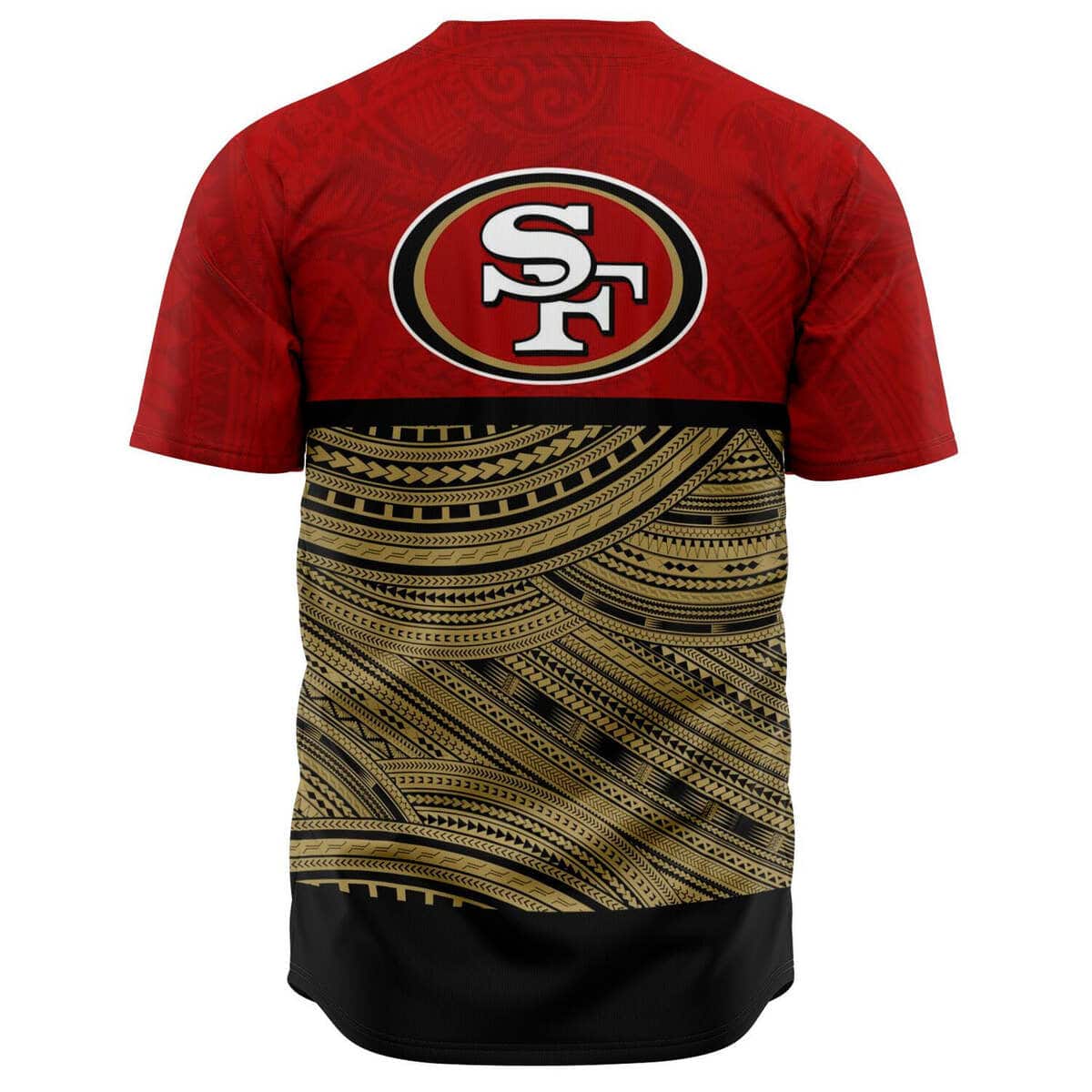 NFL San Francisco 49ers Baseball Jersey Polynesian Gift For Sporty Fans