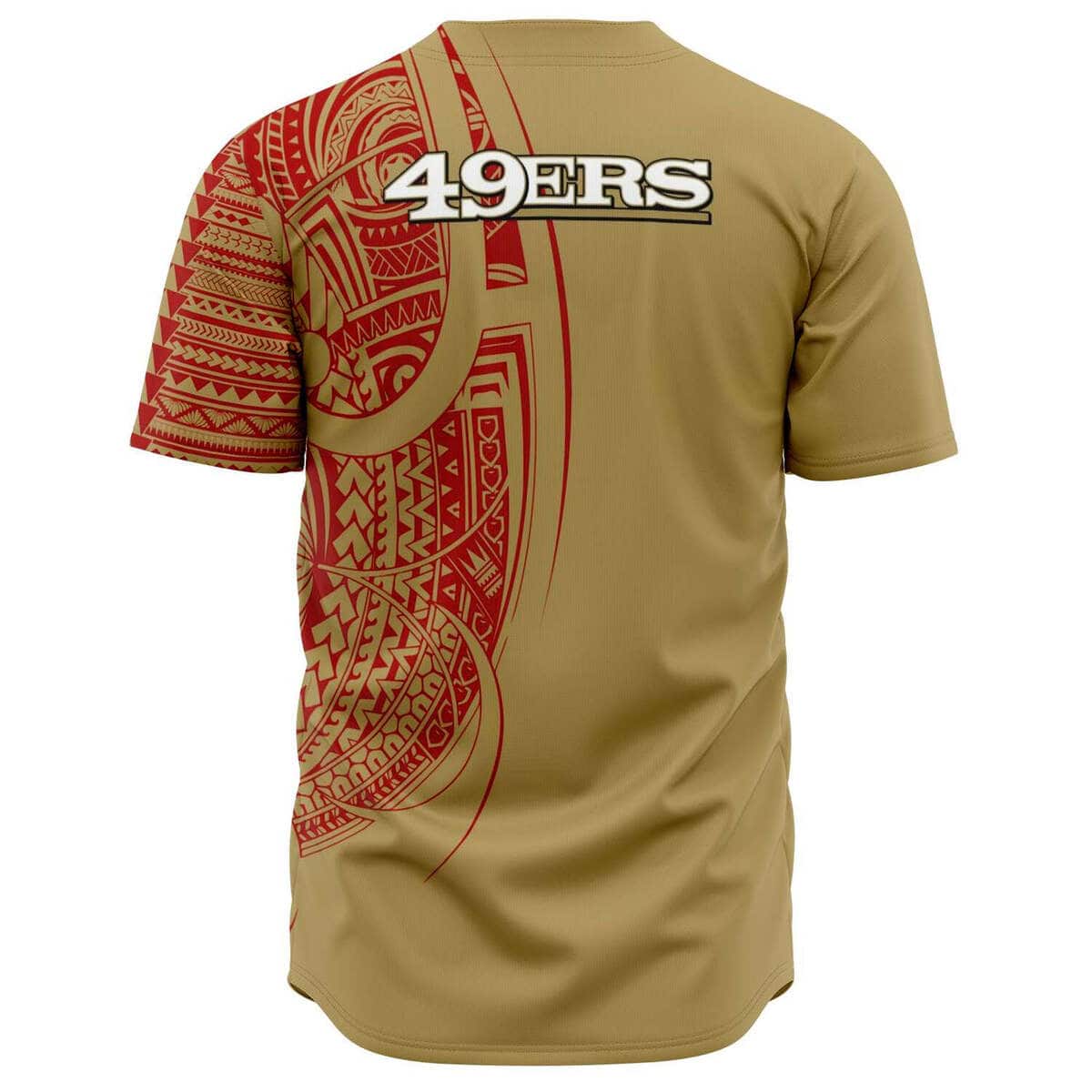 San Francisco 49ers Baseball Jersey Polynesian Gift For Sporty Friends