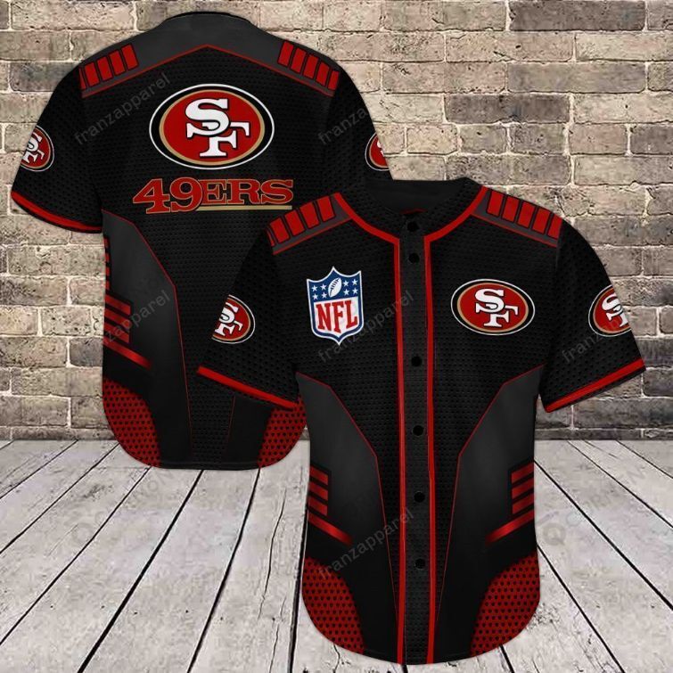 NFL San Francisco 49ers Baseball Jersey Gucci Parody Gift For Rugby Fans