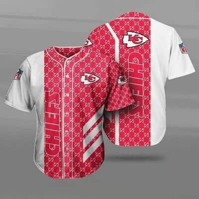 Kansas City Chiefs Baseball Jersey Gucci Parody Gift For NFL Fans