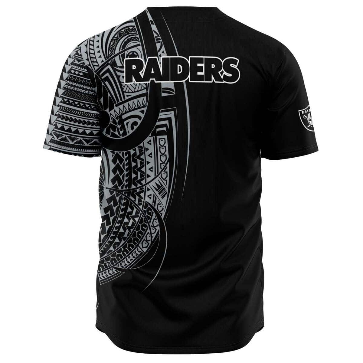 Polynesian Las Vegas Raiders Baseball Jersey Pattern Gift For Sporty Fans
