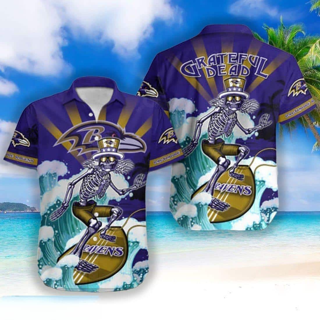 TRENDING] Baltimore Ravens NFL Hawaiian Shirt, Retro Vintage Summer