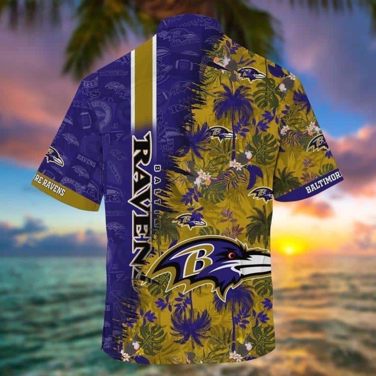 NFL Baltimore Ravens Hawaiian Shirt Aloha Tropical Nature Gift For Hunters