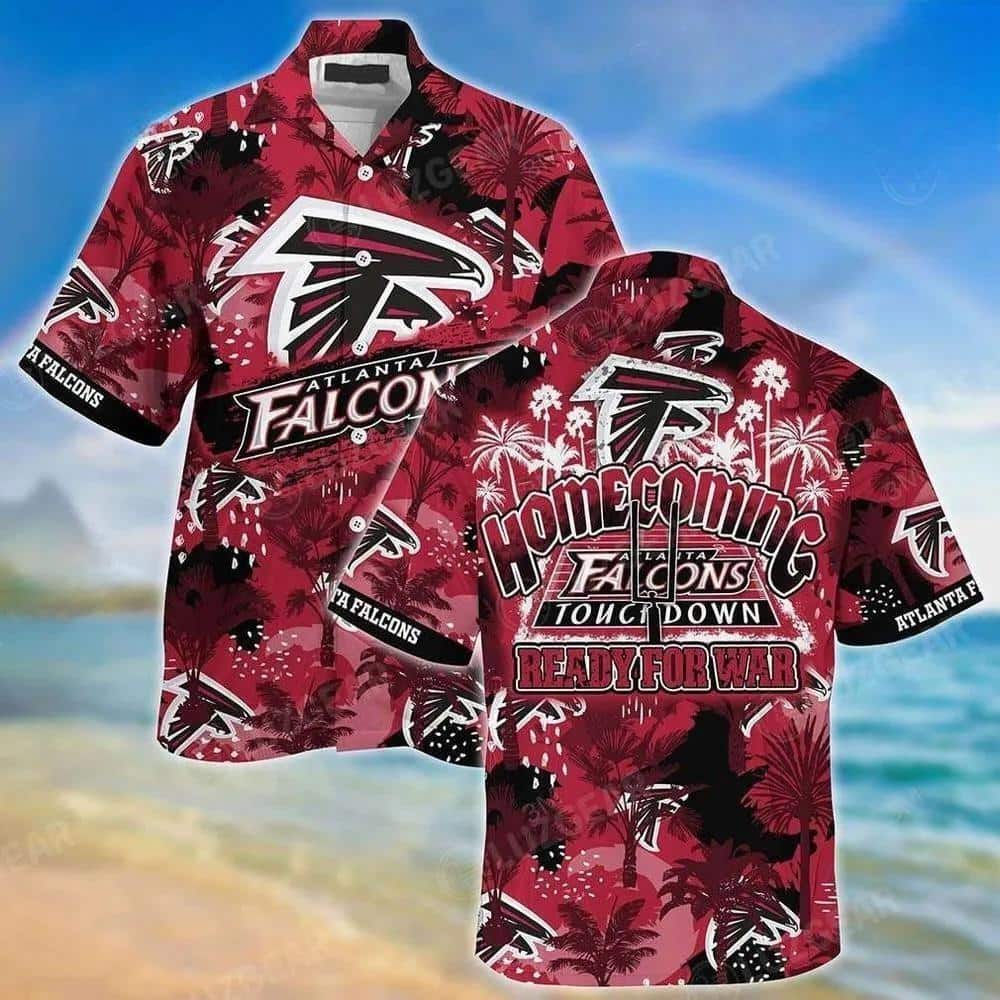 NFL Atlanta Falcons Hawaiian Shirt Home Coming Ready For War Nature Lovers Gift