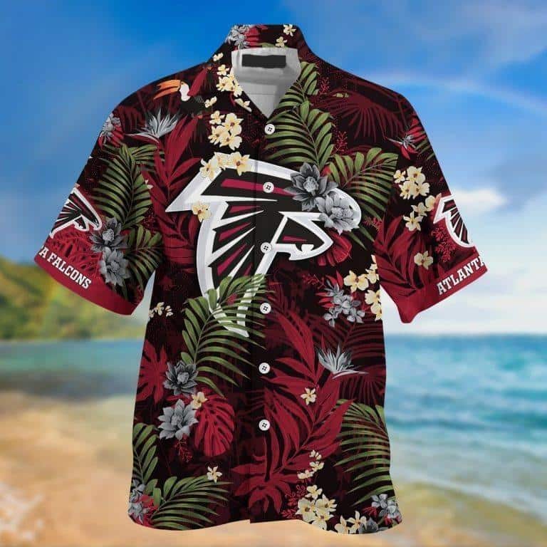 NFL Atlanta Falcons Hawaiian Shirt If This Flag Offends You Dense Forest Beach Gift