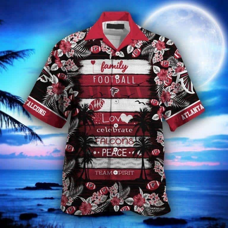 NFL Atlanta Falcons Hawaiian Shirt Tropical Blossom Nature Lovers Gift