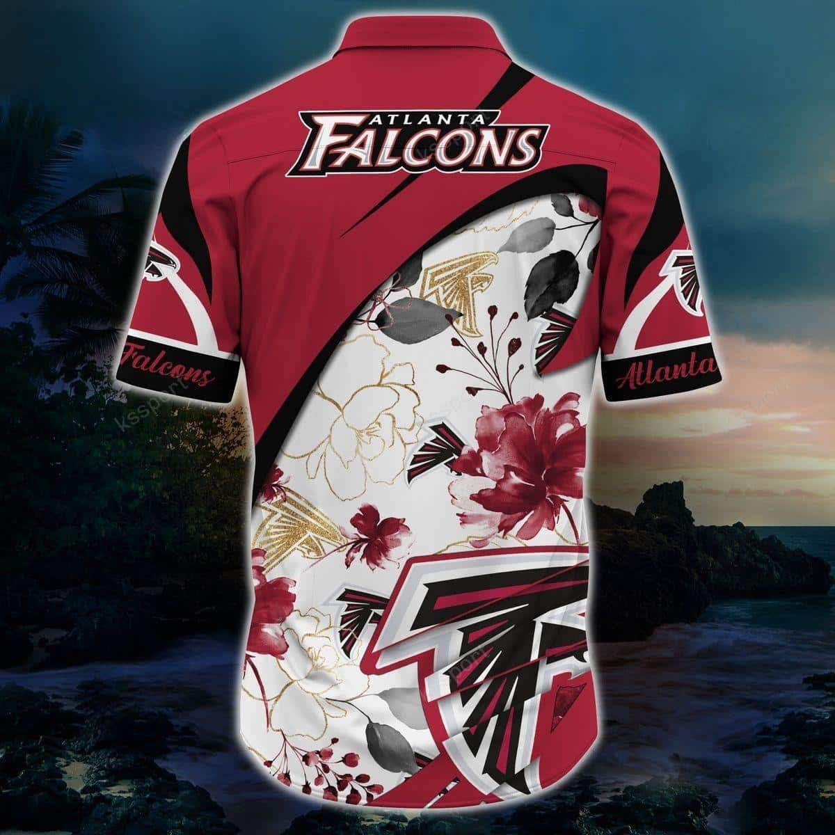 NFL Atlanta Falcons Hawaiian Shirt Tropical Blossom Nature Lovers Gift