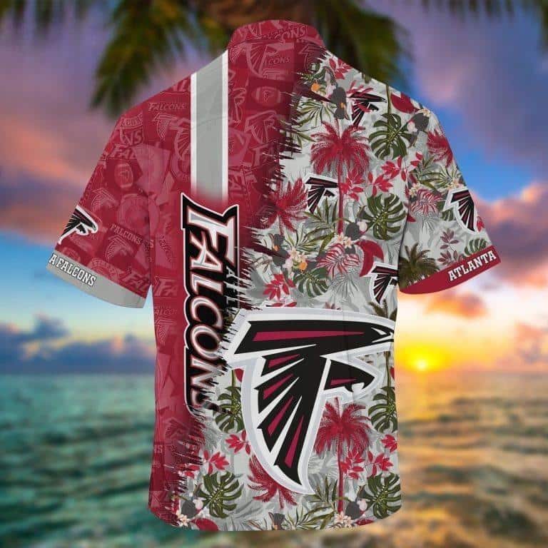 NFL Atlanta Falcons Hawaiian Shirt Aloha Pristine Forest Beach Trip Gift