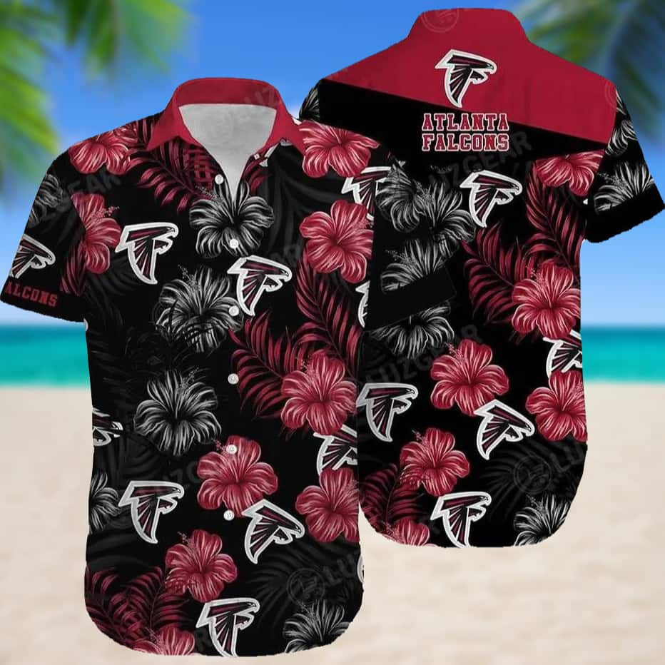 NFL Atlanta Falcons Hawaiian Shirt Floral Aloha Summer Lovers Gift