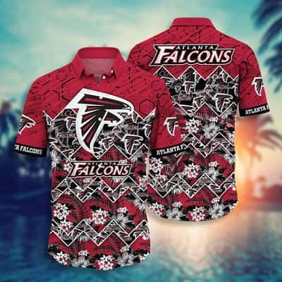 NFL Atlanta Falcons Hawaiian Shirt Aloha Tropical Flora Nature Lovers Gift