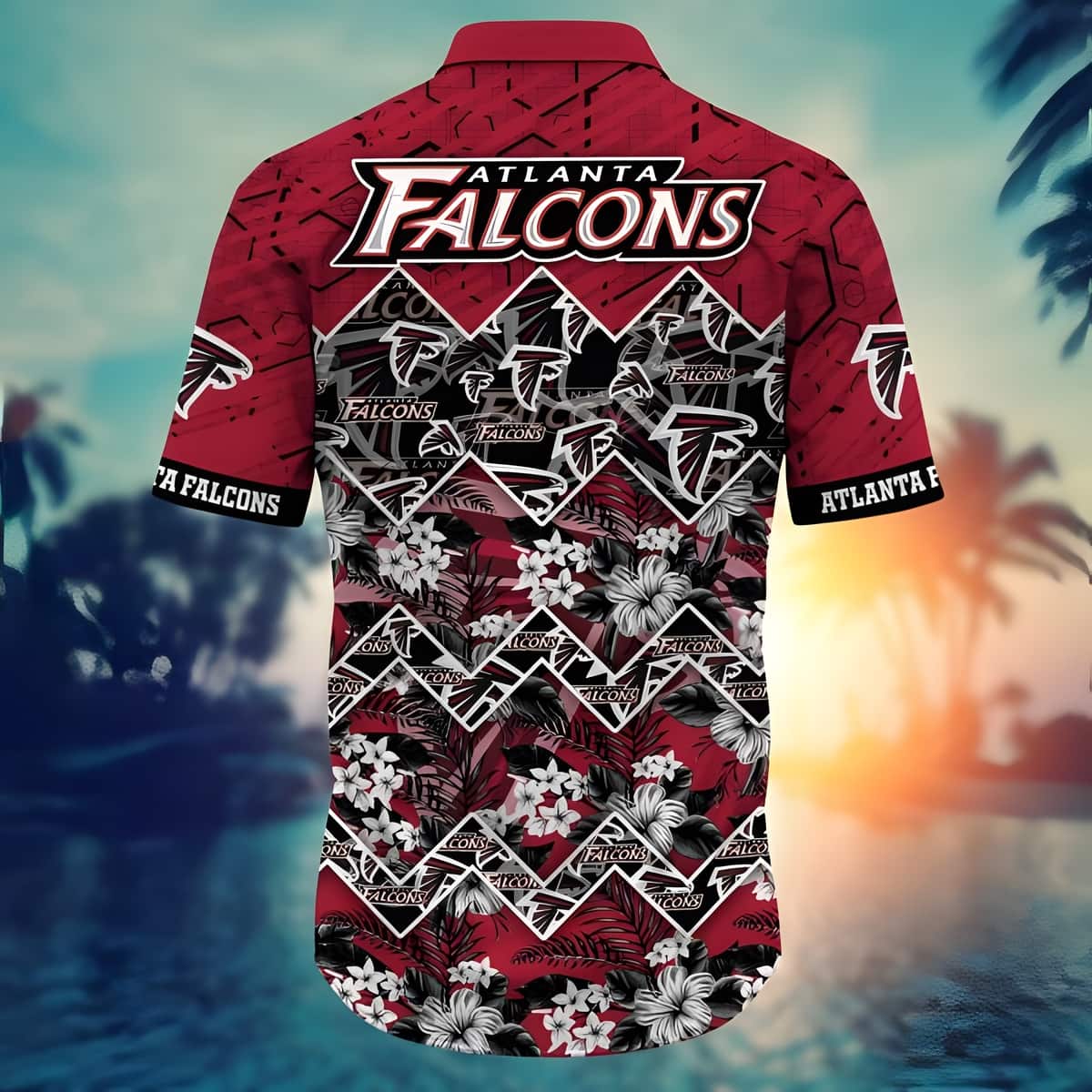 NFL Atlanta Falcons Hawaiian Shirt Aloha Tropical Flora Nature Lovers Gift