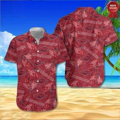 NCAA Arkansas Razorbacks Hawaiian Shirt Aloha Palm Forest Gift For Cool Dad