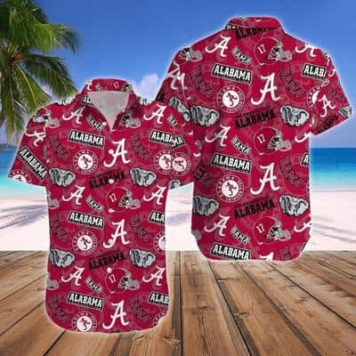 NCAA Alabama Crimson Tide Hawaiian Shirt Red Game Logo Best Gift For Friends