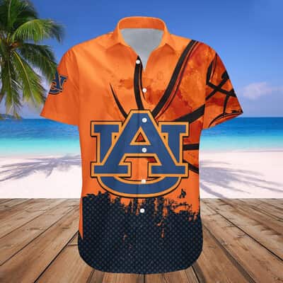 NCAA Auburn Tigers Hawaiian Shirt Orange And Black Trendy Gift For Loyal Fans