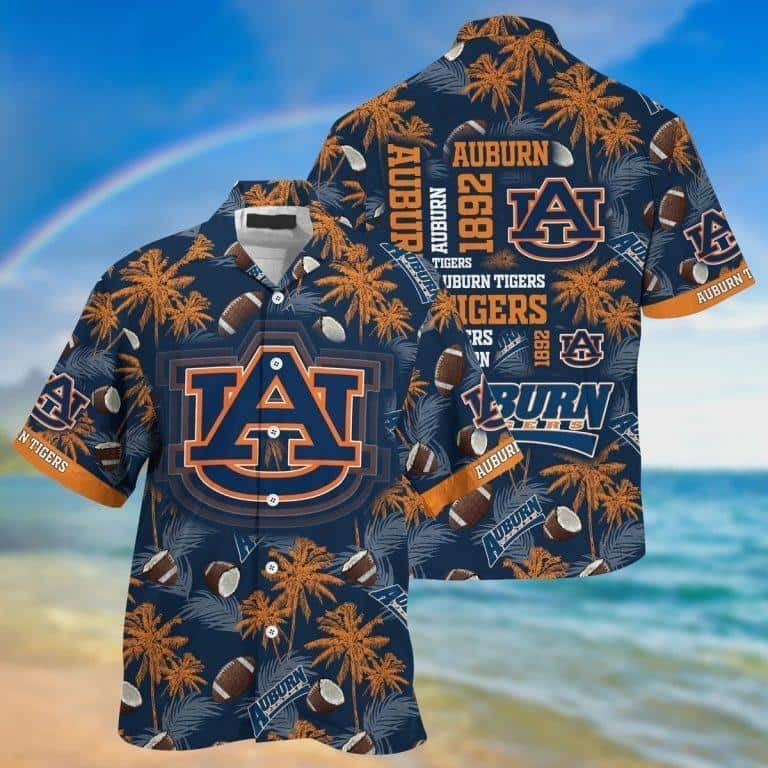 Aloha NCAA Auburn Tigers Baseball Jersey Hibiscus Flowers Cool Gift For Dad