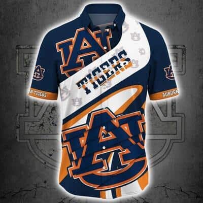 NCAA Auburn Tigers Hawaiian Shirt Game Logo Gift For Trusty Fans